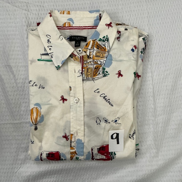 Talbots Modern Classic Button Front Shirt-long sleeve - Picture 10 of 16